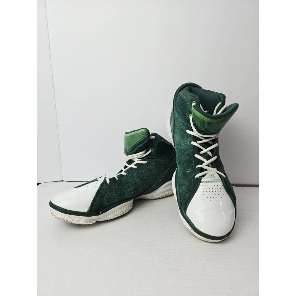 Adidas Men Adizero Derrick Rose 1.5 Restomod Retro Shoe Green suede sz 11‎